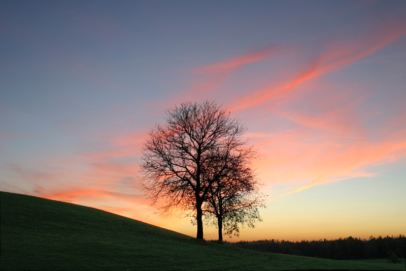 Abendrot Hegau