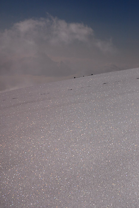 Funkelnder Schnee auf der Rigi