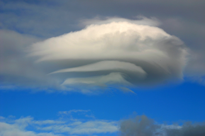 Ausgeprägte Lenticularis-Wolke 