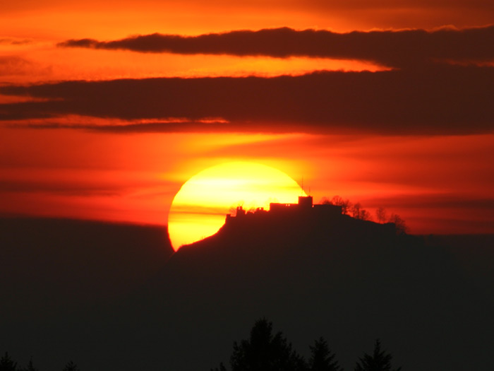 Sonnenuntergang Hohentwiel