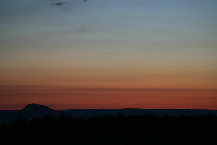 Merkur und Venus am Hohenhewen, Hegau