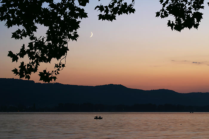 Mondsichel ber Radolfzell am Bodensee, Mettnau 