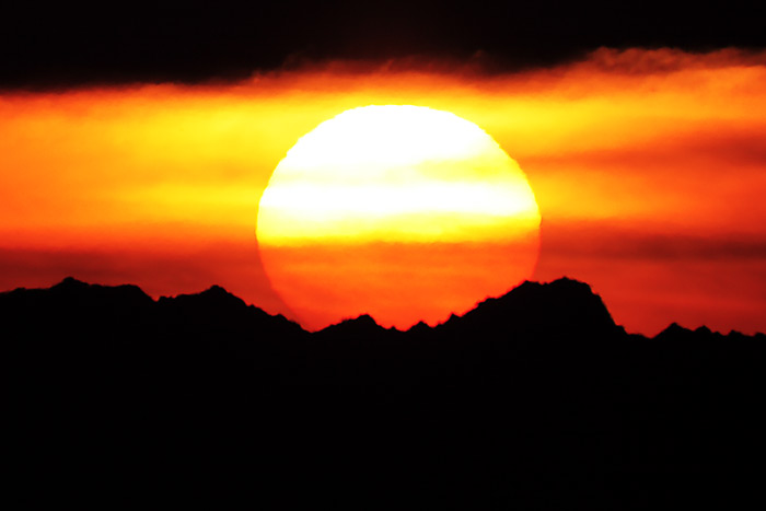 Sonnenaufgang an der Roten Wand