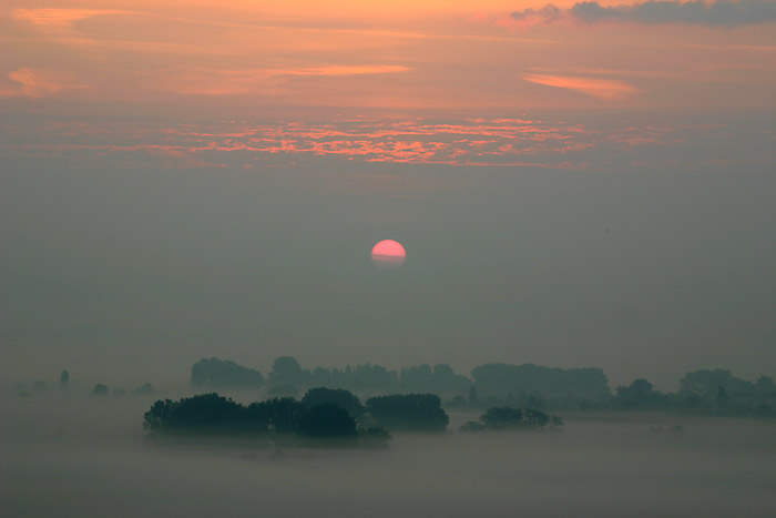 Sonnenaufgang Nebelmeer berlingen am Ried Galgenberg