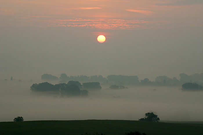 Galgenberg Sonnenaufgang Nebelmeer berlingen am Ried