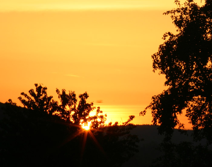 Sonnenaufgang Wahlwies Ekliptik