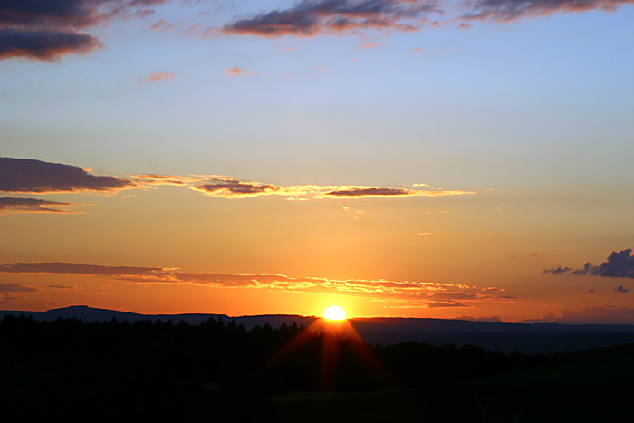 Sonnenunergang Neuhewen Mauenheim Hegau