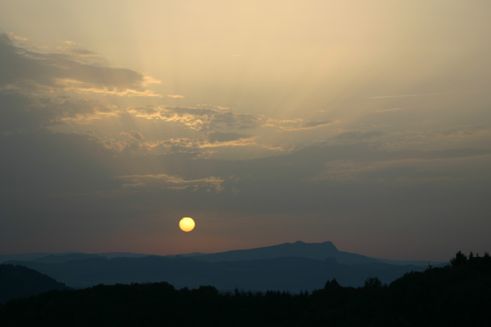 Sonnenuntergang Hohenstoffeln Hegau