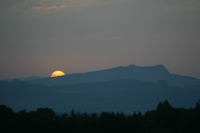 Sonnenuntergang Hohenstoffeln Hohenkrhen Hegau