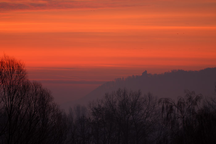 Ruine Altbodman Morgendmmerung Wahlwies