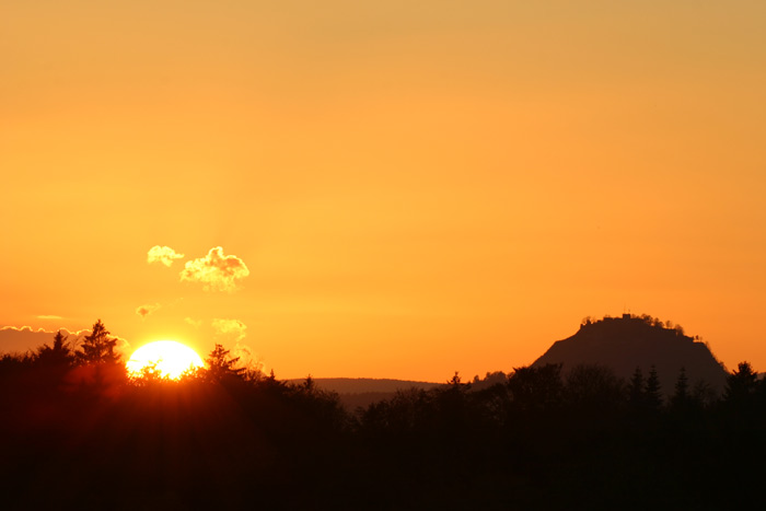 Sonnenuntergang Hohentwiel Hegau