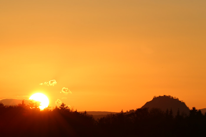 Sonnenuntergang Hohentwiel Hegau