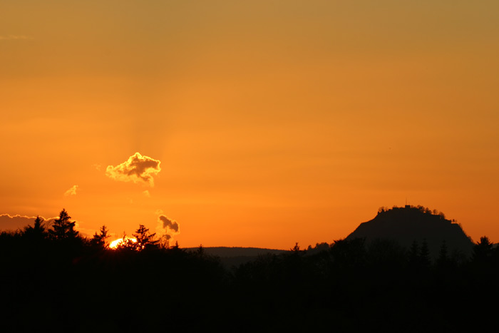 Sonnenuntergang Hohentwiel Hegau