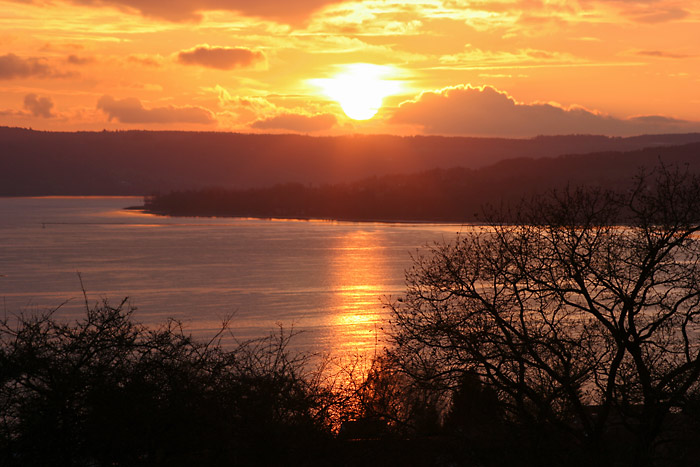 Abendrot Allensbach Bodensee