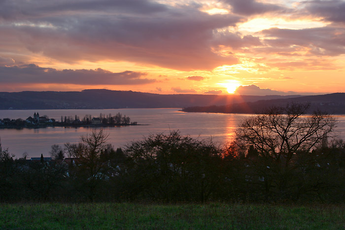 Sonnenuntergang Allensbach Bodensee