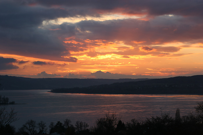 Abendrot Allensbach Bodensee Hri