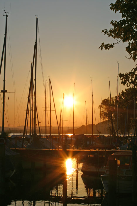Sonnenuntergang Sipplinger Hafen