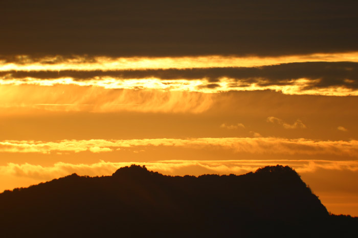 Hegau  Hohenstoffeln Abenddmmerung