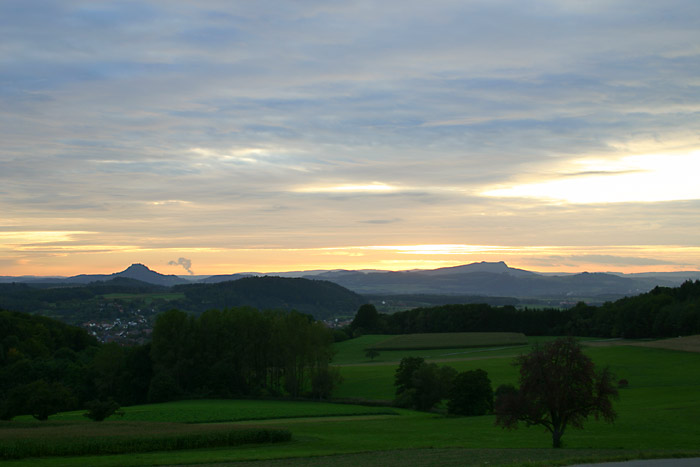 Hegau Hohentwiel Hohenstoffeln Abenddmmerung