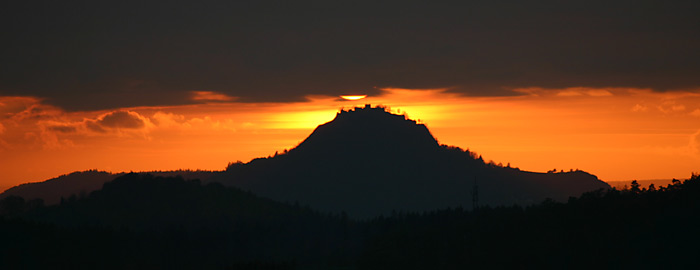 Sonnenuntergang Hohentwiel Hegau