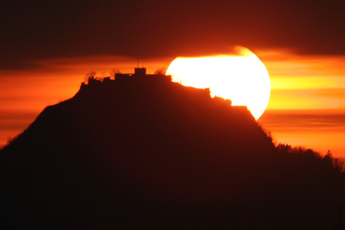 Sonnenuntergang Hohentwiel Hegau