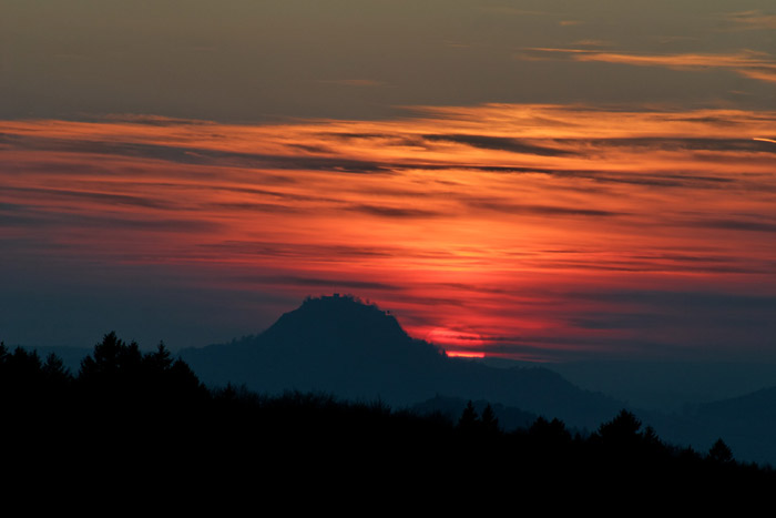 Hohentwiel Sonnenuntergang