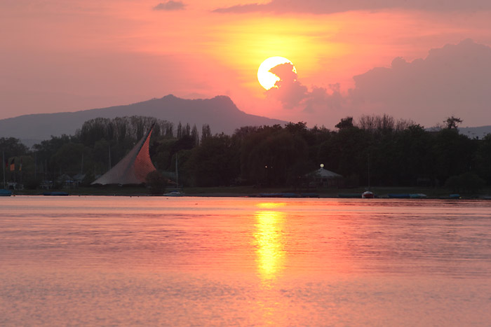 Sonnenuntergang Konzertsegel Radolfzell Hegau