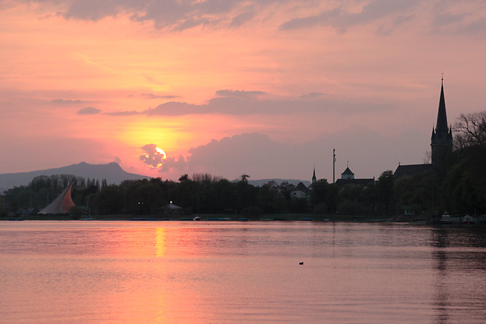 Ralolfzell Mnster Sonnenuntergang Hegau