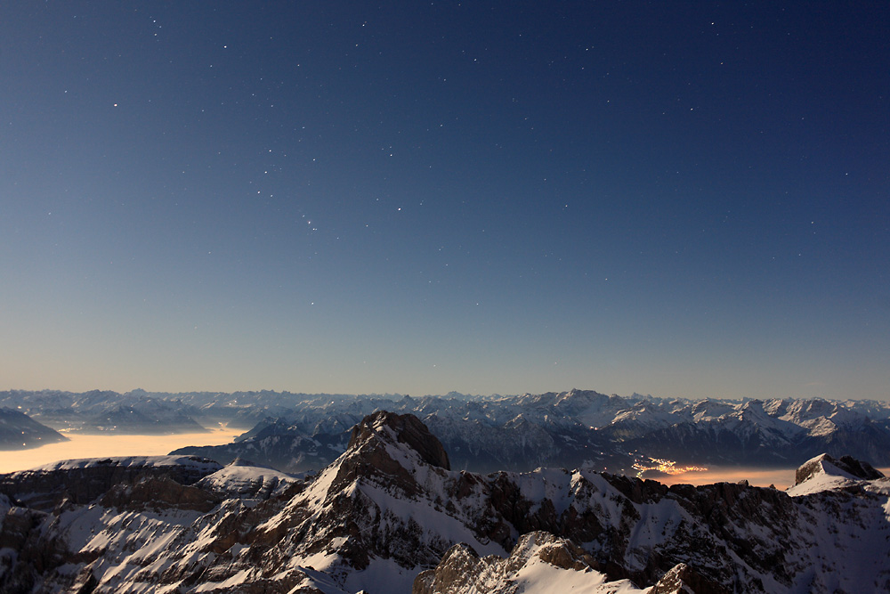 Sternbild Orion Alpen